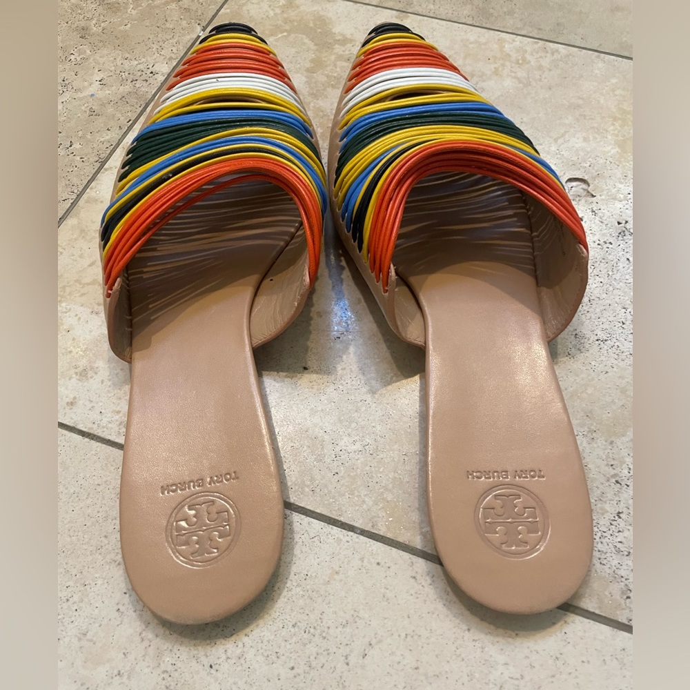 Tory Burch Siena multi- color mule sandals - Picture 2 of 10
